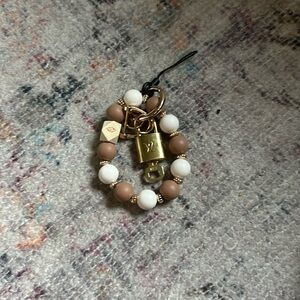 Cute keychain with Louis Vuitton lock & key